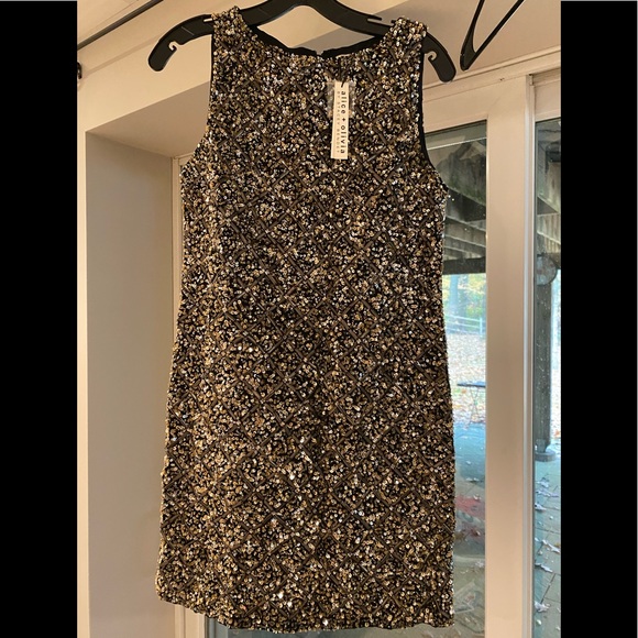 NWT - Alice and Olivia Beaded Dress - Size 4 - Picture 1 of 5